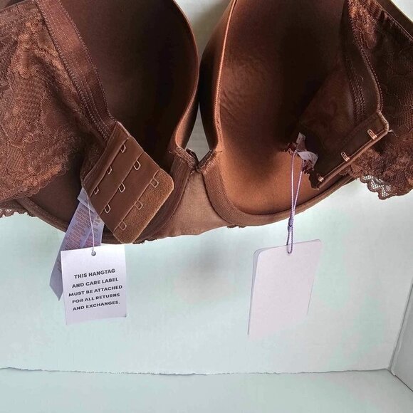 Savage X Fenty, Women's Curvy Microfiber & Lace Balconette-Brown. Size:40DD. NWT - Picture 12 of 16